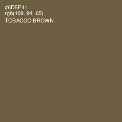 #6D5E41 - Tobacco Brown Color Image